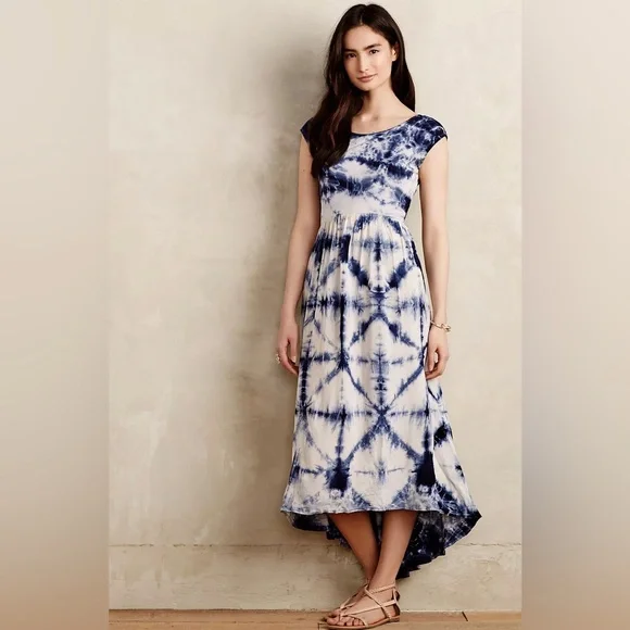 Anthropologie The Odells Skyscape Tie Dye Maxi Beach Summer Dress - Size M